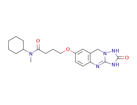 Butanamide,
N-cyclohexyl-N-methyl-4-[(1,2,3,9-tetrahydro-2-oxo[1,2,4]triazolo[5,1-b]
quinazolin-7-yl)oxy]-