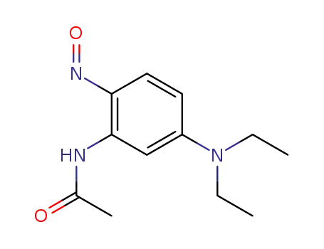 Molecular Structure of 121081-57-0 (N,N-Diethyl-3-acetaMido-4-nitrosoaniline)