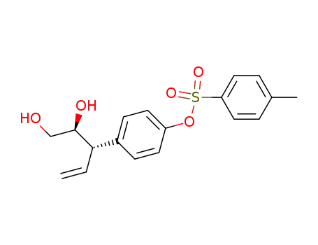 Toluene-4-sulfonic acid 4-[(S)-1-((S)-1,2-dihydroxy-ethyl)-allyl]-phenyl ester