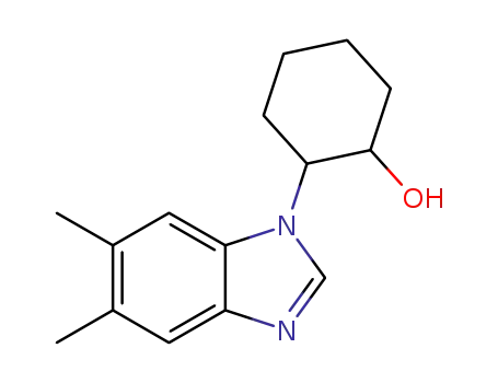Molecular Structure of 1184249-74-8 (1-(2-hydroxycyclohexyl)-5,6-dimethylbenzimidazole)