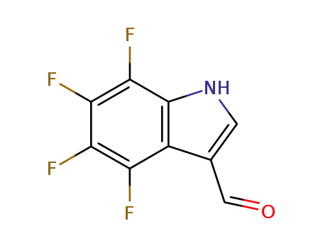 Molecular Structure of 30683-38-6 (4,5,6,7-TETRAFLUOROINDOLE-3-CARBOXALDEHYDE)