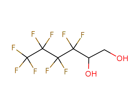 Molecular Structure of 124995-00-2 (3,3,4,4,5,5,6,6,6-nonafluorohexane-1,2-diol)