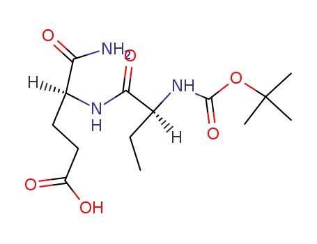 Molecular Structure of 112302-94-0 (D-a-Glutamine, N-[(1,1-dimethylethoxy)carbonyl]-L-2-aminobutanoyl-)