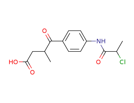 3-<p-<(2-chloropropionyl)amino>benzoyl>butyric acid