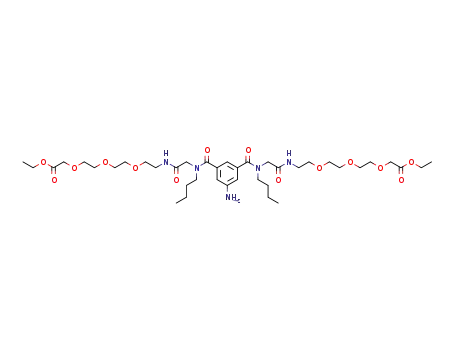 3,6,9-Trioxa-12,15-diazanonadecanoic acid,
15,15'-[(5-amino-1,3-phenylene)dicarbonyl]bis[13-oxo-, diethyl ester