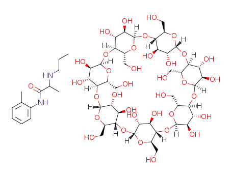 Molecular Structure of 521964-99-8 (C<sub>42</sub>H<sub>70</sub>O<sub>35</sub>*C<sub>13</sub>H<sub>20</sub>N<sub>2</sub>O)