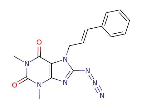 8-Azido-1,3-dimethyl-7-((E)-3-phenyl-allyl)-3,7-dihydro-purine-2,6-dione