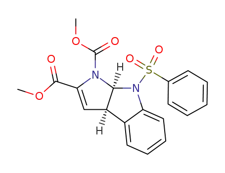 Dimethyl 8-(phenylsulfonyl)-1,3a(R),8,8a(S)-tetrahydropyrrolo<2,3-b>indole-1,2-dicarboxylate