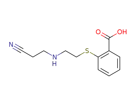o-<N-(cyanoethyl)-2-aminoethylthio>benzoic acid