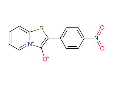 Molecular Structure of 43091-17-4 (2-(4-nitro-phenyl)-3-oxo-2,3-dihydro-thiazolo[3,2-<i>a</i>]pyridinylium)