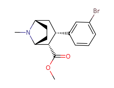 2β-carbomethoxy-3β-(3'-bromophenyl)tropane