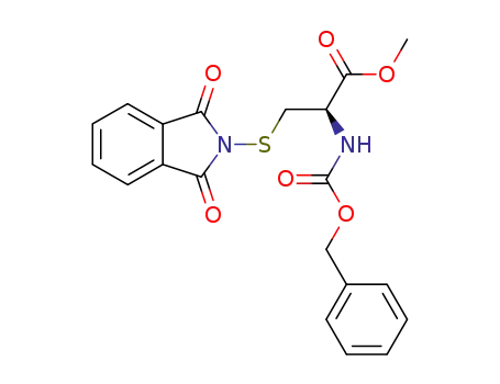 L-Cysteine,
S-(1,3-dihydro-1,3-dioxo-2H-isoindol-2-yl)-N-[(phenylmethoxy)carbonyl]
-, methyl ester