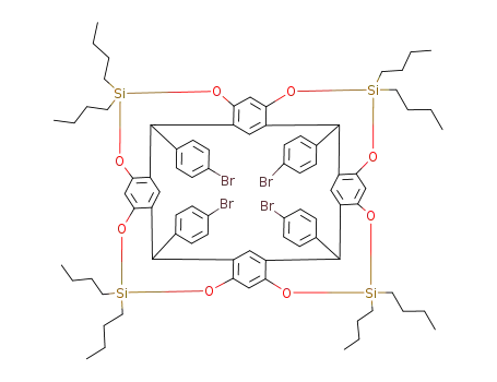 5,5,9,9,13,13,17,17-Octabutyl-1,21,23,25-tetrakis(4-bromophenyl)-2,20:3,19-dimetheno-1H,21H,23H,25H-bis<1,3,2>dioxasilocino<5,4-i:5',4'-i'>benzo<1,2-d:5,4-d'>bis<1,3,2>benzodioxasilocin