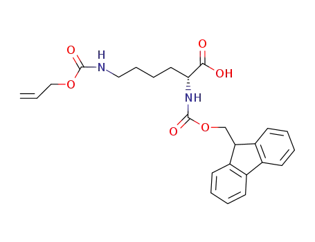 Molecular Structure of 214750-75-1 (FMOC-D-LYS(ALOC)-OH)