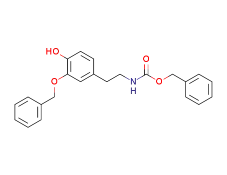 Carbamic acid, [2-[4-hydroxy-3-(phenylmethoxy)phenyl]ethyl]-,
phenylmethyl ester