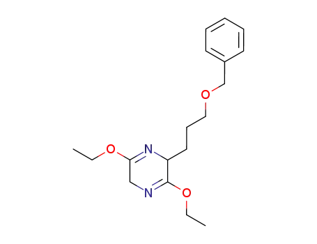 Molecular Structure of 176982-90-4 (2-(3-Benzyloxy-propyl)-3,6-diethoxy-2,5-dihydro-pyrazine)