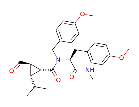 N-<(1R-(1α,2β,3α))-2-formyl-3-(2-propyl)cyclopropanoyl>-N'-(p-methoxybenzyl)-O-methyl-L-tyrosine-N-methylamide