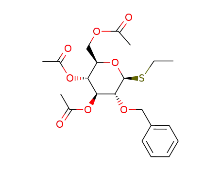 ethyl 3,4,6-tri-O-acetyl-2-O-benzyl-1-deoxy-1-ethylthio-β-D-glucopyranoside