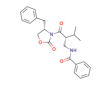 N-[(R)-2-((S)-4-Benzyl-2-oxo-oxazolidine-3-carbonyl)-3-methyl-butyl]-benzamide