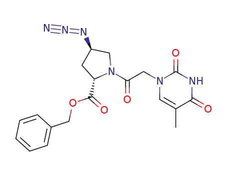 (2S,4R)-4-Azido-1-[2-(5-methyl-2,4-dioxo-3,4-dihydro-2H-pyrimidin-1-yl)-acetyl]-pyrrolidine-2-carboxylic acid benzyl ester