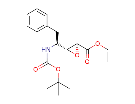 (2S,3R,4S)-4-<<(1,1-dimethylethoxy)carbonyl>amino>-2,3-epoxy-5-phenylpentanoic acid ethyl ester