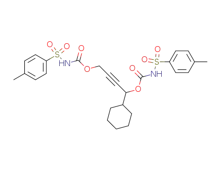 Carbamic acid, [(4-methylphenyl)sulfonyl]-,
1-cyclohexyl-2-butyne-1,4-diyl ester