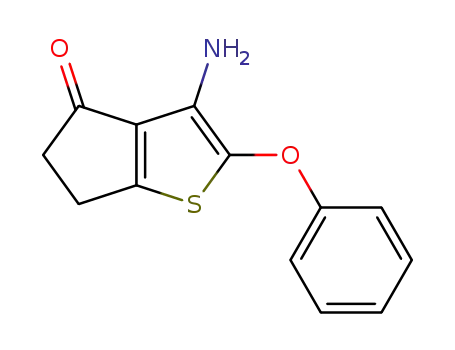 3-Amino-2-phenoxy-5,6-dihydro-cyclopenta[b]thiophen-4-one