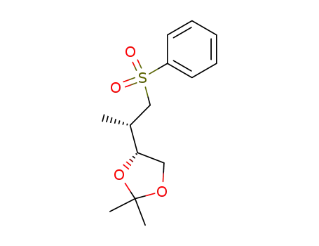 1,3-Dioxolane, 2,2-dimethyl-4-[(1S)-1-methyl-2-(phenylsulfonyl)ethyl]-,
(4R)-