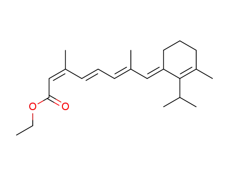 2,4,6-Octatrienoic acid,
3,7-dimethyl-8-[3-methyl-2-(1-methylethyl)-2-cyclohexen-1-ylidene]-,
ethyl ester, (Z,E,E,E)-