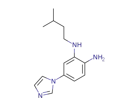 4-Imidazol-1-yl-N<sup>2</sup>-(3-methyl-butyl)-benzene-1,2-diamine