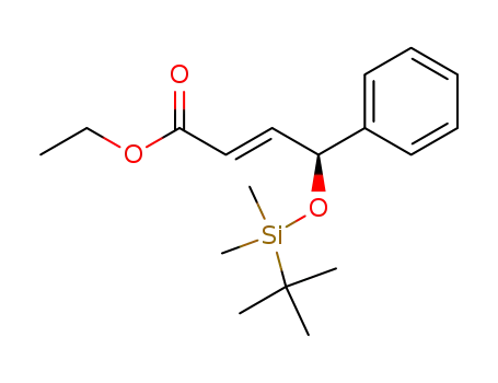 2-Butenoic acid, 4-[[(1,1-dimethylethyl)dimethylsilyl]oxy]-4-phenyl-, ethyl
ester, (2E,4S)-