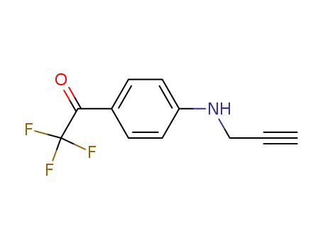 Molecular Structure of 123685-61-0 (2,2,2-trifluoro-1-<4-(2-propynylamino)phenyl>ethanone)