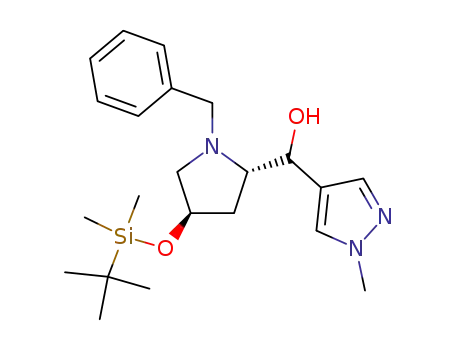 (RS)-[(2S,4R)-1-benzyl-4-tert-butyldimethylsilyloxypyrrolidin-2-yl]-(1-methylpyrazol-4-yl)methanol