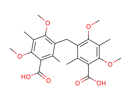 Benzoic acid, 3,3'-methylenebis[4,6-dimethoxy-2,5-dimethyl-