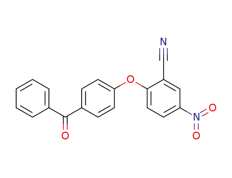 Molecular Structure of 78940-72-4 (2-(4-benzoylphenoxy)-5-nitrobenzonitrile)