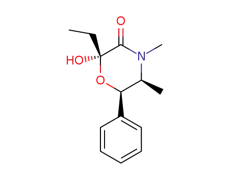 3-Morpholinone, 2-ethyl-2-hydroxy-4,5-dimethyl-6-phenyl-, (2S,5S,6R)-