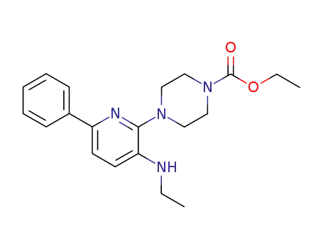 Molecular Structure of 198017-51-5 (ethyl 4-(3-ethylamino-6-phenyl-2-pyridyl)-1-piperazinocarboxylate)