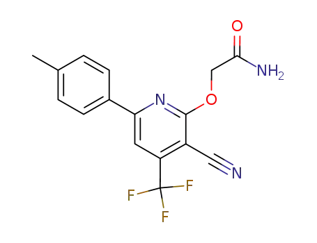 2-(3-Cyano-6-p-tolyl-4-trifluoromethyl-pyridin-2-yloxy)-acetamide