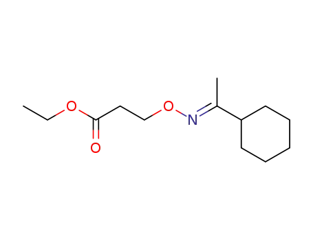 3-[1-Cyclohexyl-eth-(E)-ylideneaminooxy]-propionic acid ethyl ester