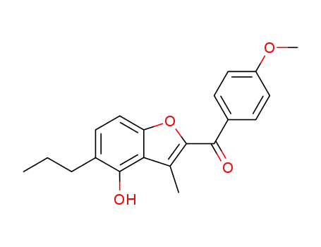 4-hydroxy-2-(4-methoxybenzoyl)-3-methyl-5-propylbenzofuran