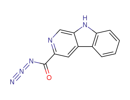 9H-pyrido<3,4-b>indole-3-carboxylic acid azide
