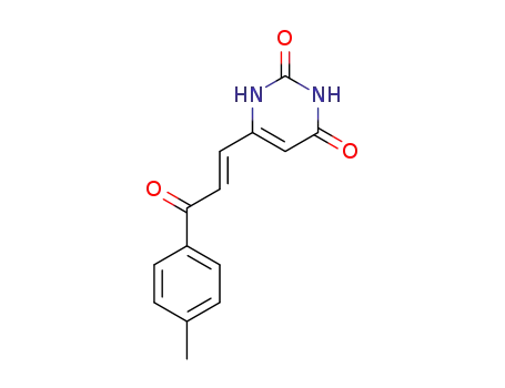 2,4(1H,3H)-Pyrimidinedione, 6-[3-(4-methylphenyl)-3-oxo-1-propenyl]-,
(E)-