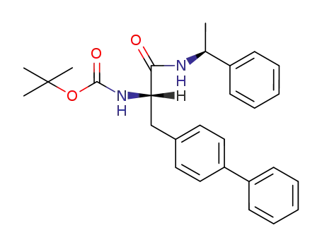 Molecular Structure of 200864-90-0 ([(S)-2-Biphenyl-4-yl-1-((S)-1-phenyl-ethylcarbamoyl)-ethyl]-carbamic acid tert-butyl ester)