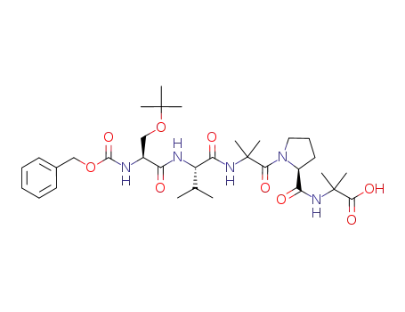 2-[((S)-1-{2-[(S)-2-((S)-2-Benzyloxycarbonylamino-3-tert-butoxy-propionylamino)-3-methyl-butyrylamino]-2-methyl-propionyl}-pyrrolidine-2-carbonyl)-amino]-2-methyl-propionic acid
