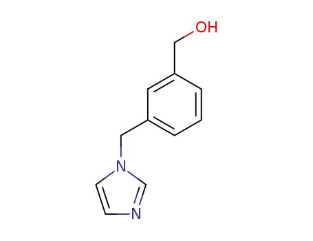 Molecular Structure of 151055-79-7 ([3-(1H-IMIDAZOL-1-YLMETHYL)PHENYL]METHANOL)