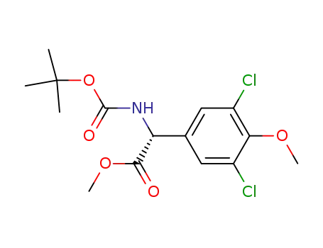 methyl (R)-2-((tert-butoxycarbonyl)amino)-2-(3,5-dichloro-4-methoxyphenyl)acetate