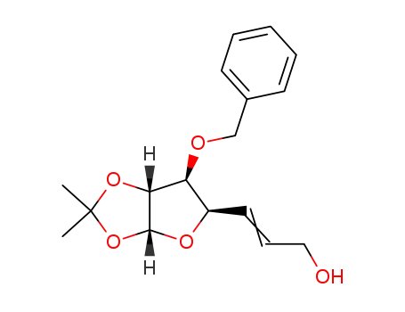 3-O-benzyl-5,6-dideoxy-1,2-dideoxy-1,2-O-isopropylidene-α-D-xylohept-5-eno-1,4-furanose