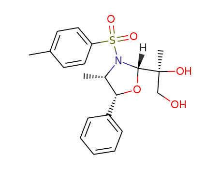 (2S,2'S,4'S,5'R)-2-<4'-methyl-5'-phenyl-3'-(toluene-4''-sulfonyl)-oxazolidin-2'-yl>-propane-1,2-diol