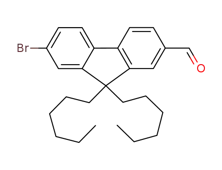 7-bromo-9,9-dihexyl-9H-fluorene-2-carbaldehyde