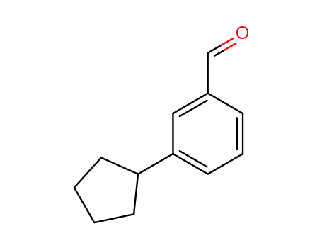 Molecular Structure of 201851-05-0 (Benzaldehyde, 3-cyclopentyl-)